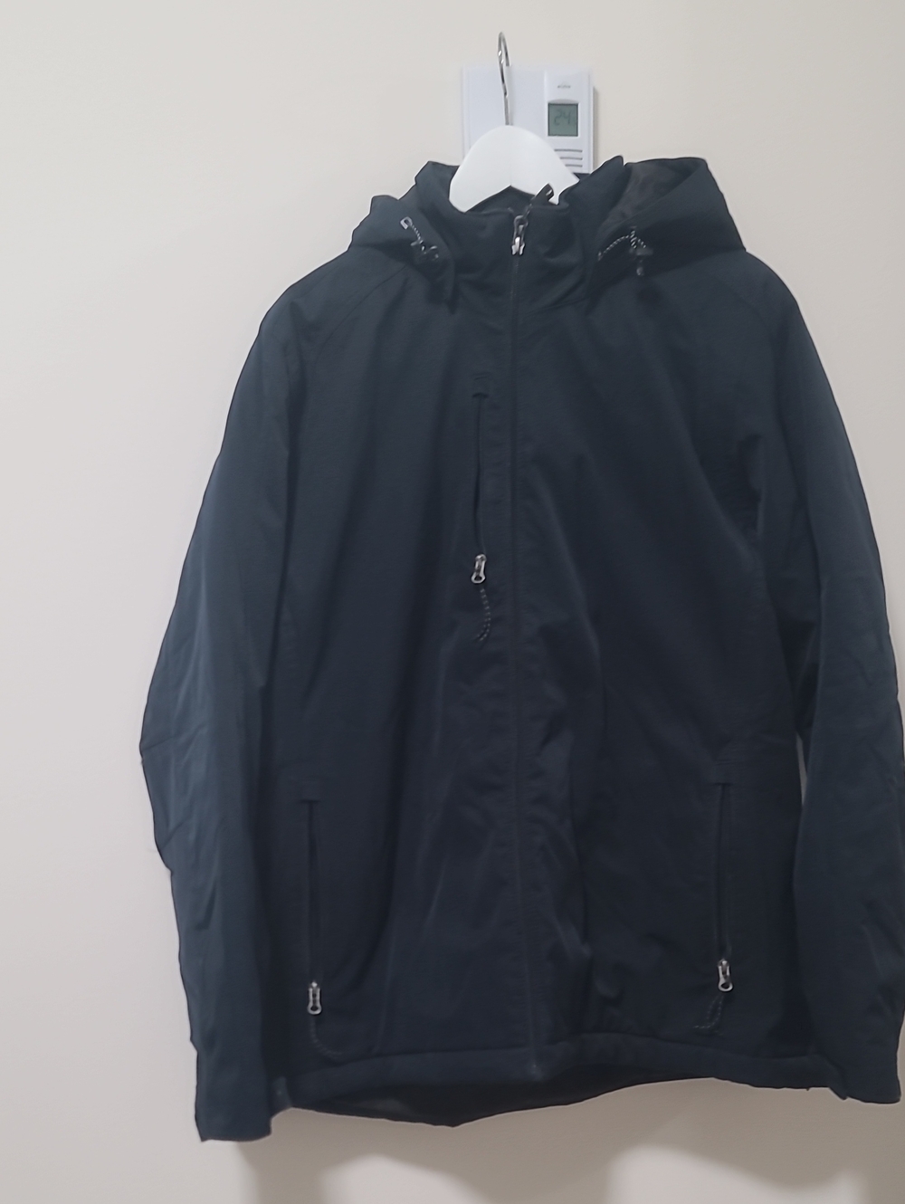 Elevate Women 2xl Black Hooded Waterproof Jacket